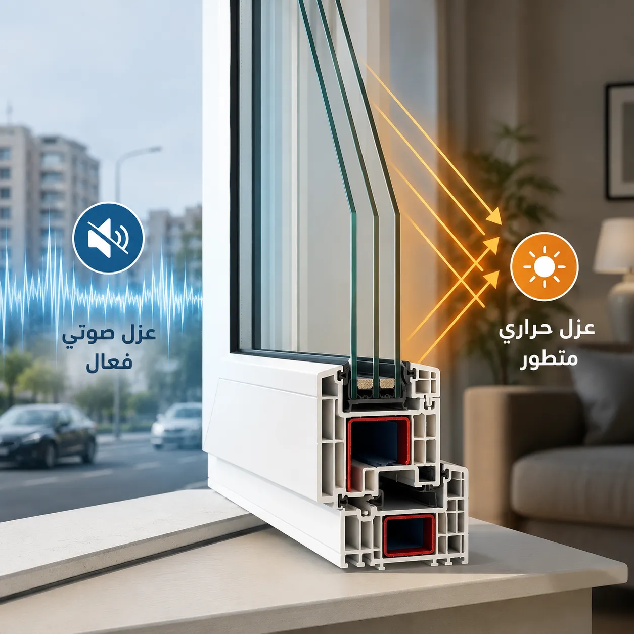 عزل حراري وصوتي متطور